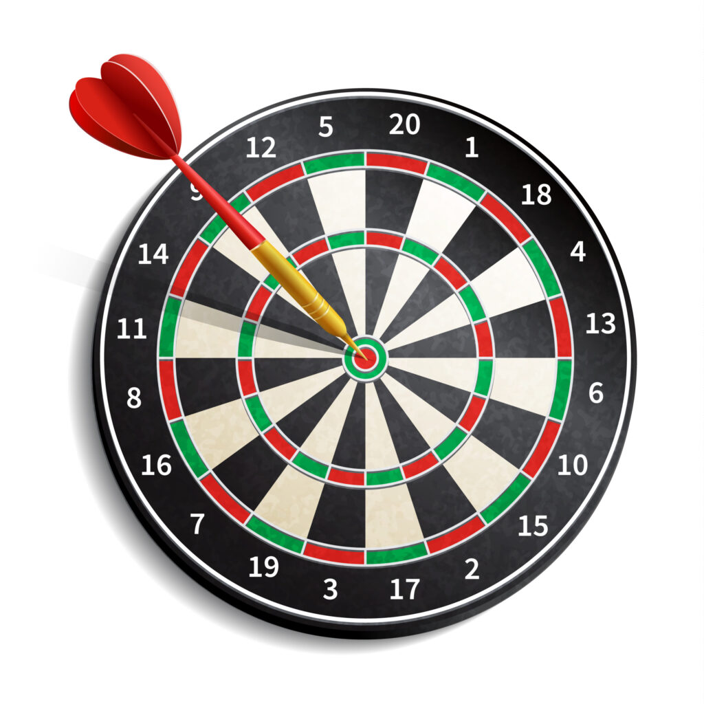 dart board realistic